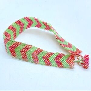 Peyote Stitch Handcrafted Traditional Beadwork Bracelet